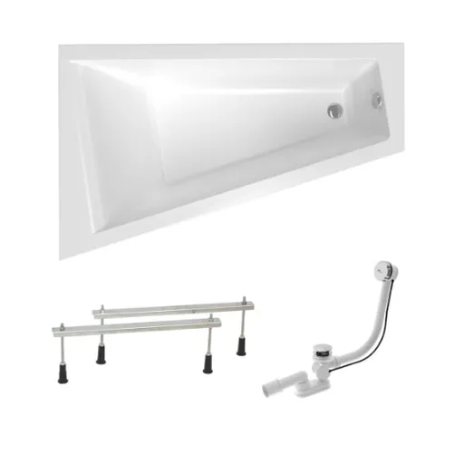 Asymetrická vaňa Laguna Idea Plus 160x100 cm akrylát ľavá SIKOID1600LAN