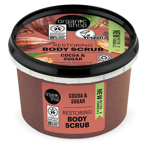 ORGANIC SHOP Telový peeling Belgická čokoláda 250 ml