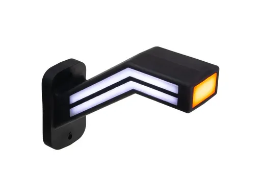 Pozičné LED svetlo (tykadlo) pre nákladné vozne CARCLEVER ľavej červeno-bielo-oranžovej TRL191L