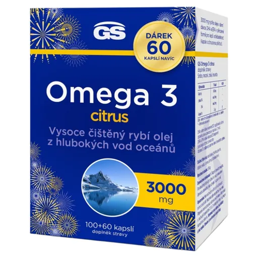 GS Omega 3 citrus 100+60 kapsúl NAVYŠE