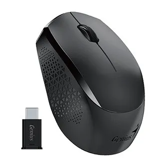 Genius Myš NX-8000S Type-C 31030035400, 1200DPI, 2.4 [GHz], optická, 3tl., bezdrátová USB, černá