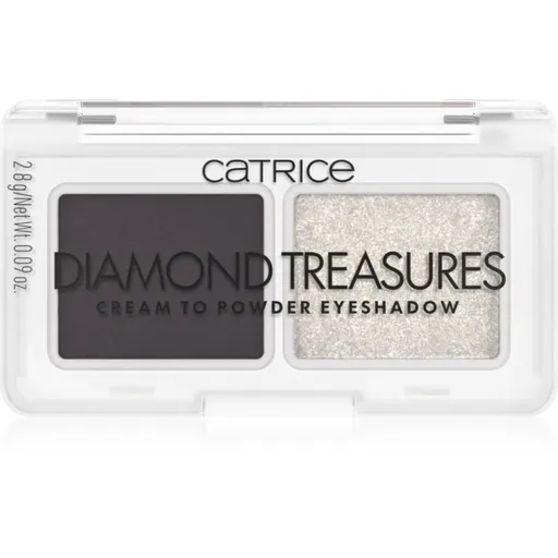 Catrice Diamond Treasures duo očné tiene odtieň 030 Smokey Diamond 2.8 g