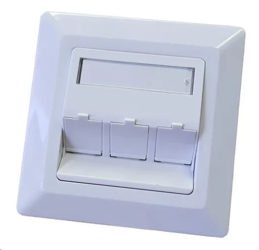 Zásuvka neosadená univerzálna 3 port - 80x80