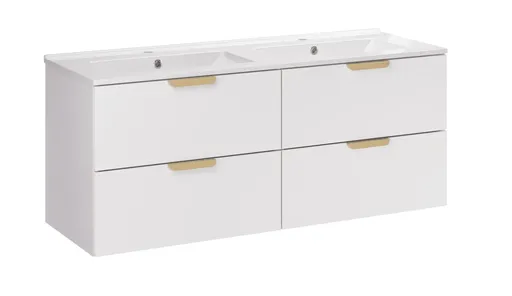 ArtCom Kúpeľňová skrinka s umývadlom ASTER WHITE U120cm | 120 cm