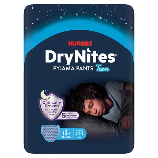 DRY NITES® Natahovacie nohavičky pre chlapcov od 13+ rokov 9 kusov