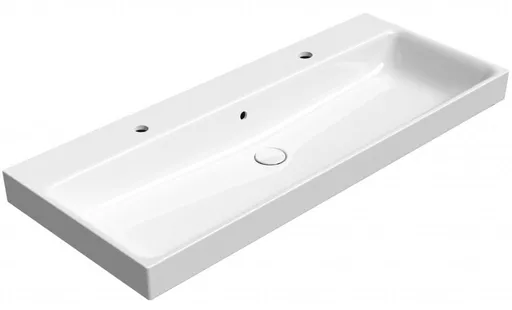 GSI - NUBES keramické dvojumývadlo 120x50cm, biela ExtraGlaze 9624211