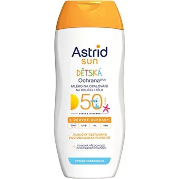 ASTRID SUN Detské mlieko na opaľovanie SPF 50 200 ml (8592297000600)