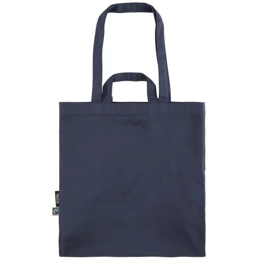 Neutral Nákupná taška so 4 uškami z organickej Fairtrade bavlny - Námornícka modrá