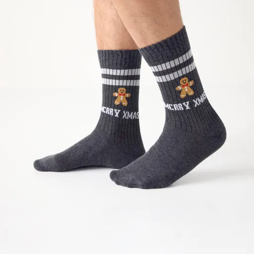 Súprava 3 párov ponožiek s vianočným motívom