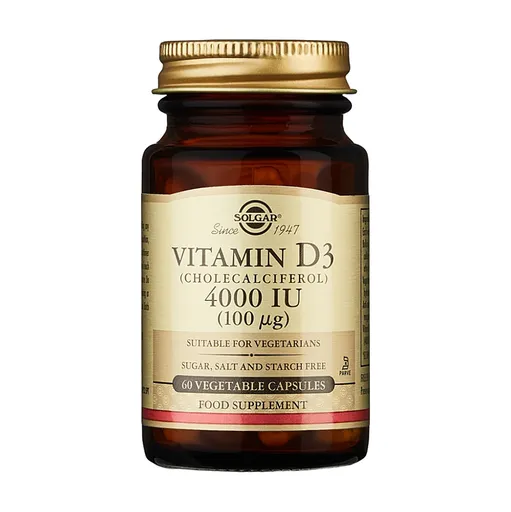 SOLGAR Vitamín D3 4000 IU 60 kapsúl