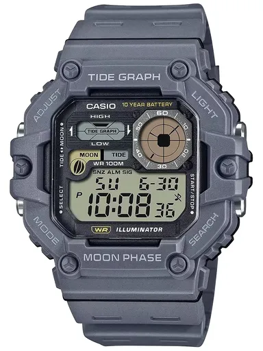 CASIO Digital Moonphase WS-1700H-8AV PÁNSKE HODINKY + BOX