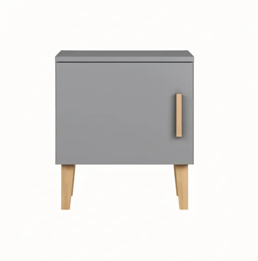 Elvisia Nočný stolík KUBI | sivá