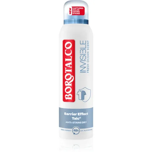 Borotalco Invisible Fresh Ocean dezodorant v spreji so 48hodinovým účinkom 150 ml