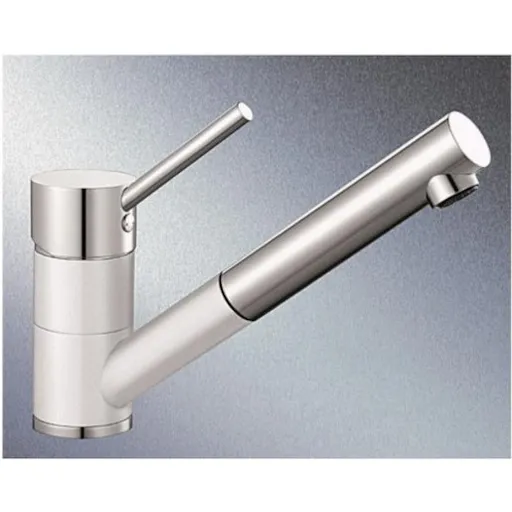 Blanco Antas - S drezová batéria s vyťahovacou sprškou biela/chróm 515350