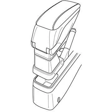 Adaptér k lakťovej opierke 56162 SUZUKI SPLASH (LAM56162)