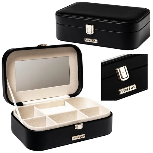 Čierna elegantná šperkovnica- Peterson