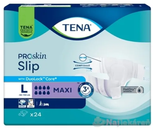 TENA Slip Maxi L plienkové nohavičky 24ks