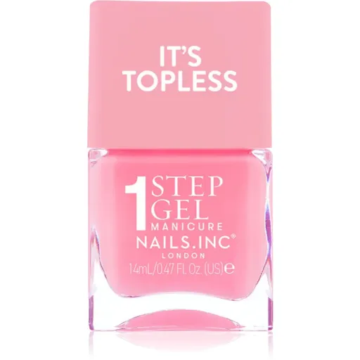 Nails Inc. It’s Topless gélový lak na nechty pre dlhotrvajúci efekt odtieň Allegra 14 ml