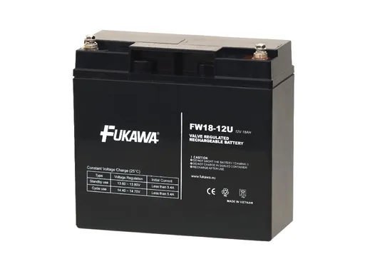 FUKAWA akumulátor FW 18-12 U (12V; 18Ah; závit M5; životnosť 5 rokov)