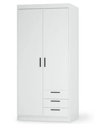 ArtLemp Šatníková skriňa ELLEN 2D3S | biela