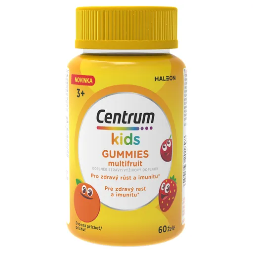 CENTRUM Kids gummies multivitamín pre deti multifruit želé 60 kusov