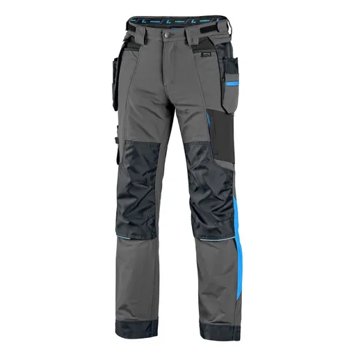 Canis (CXS) Pracovné nohavice CXS NAOS - Šedá / čierna / modrá | 56