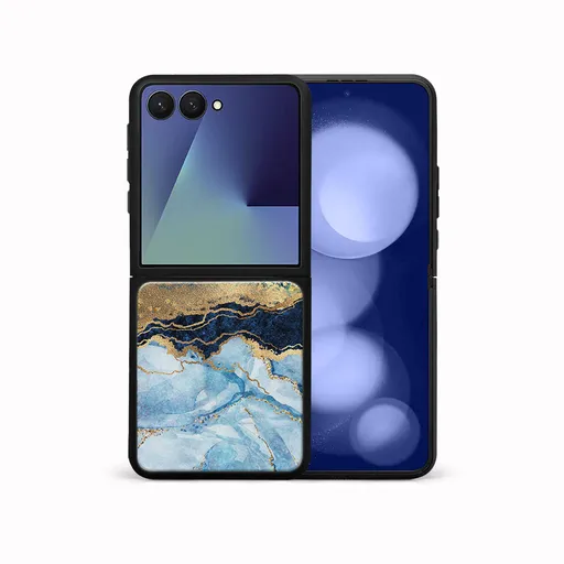 MY ART Ochranný kryt pre Samsung Galaxy Z Flip7 5G BLUE MARBLE (141)