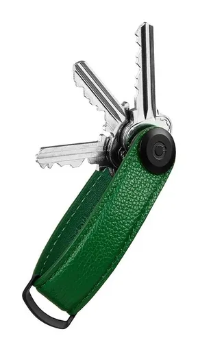 Kľúčenka Orbitkey Pebbled Leather Key Organiser Emerald