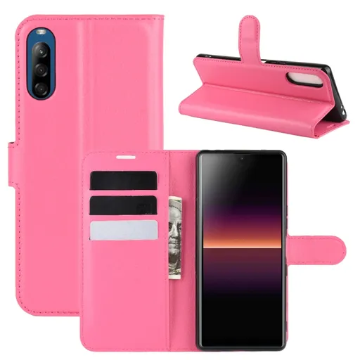 LITCHI Peňaženkový kryt Sony Xperia L4 ružový