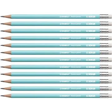 STABILO Swano Pastel HB pastel modrá 12 ks (4006381553643)