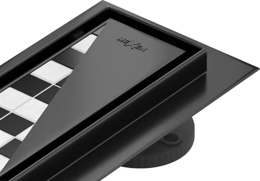 MEXEN/S - Flat M13 odtokový žľab 2v1 90 cm čierny 1710090-15