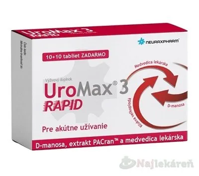 Uromax Rapid 10+10 tabliet