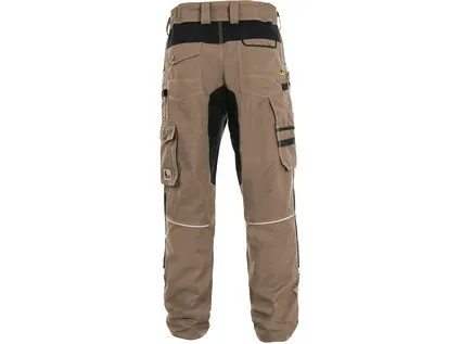 Nohavice CXS STRETCH, pánske, béžovo-čierne, veľ. 46