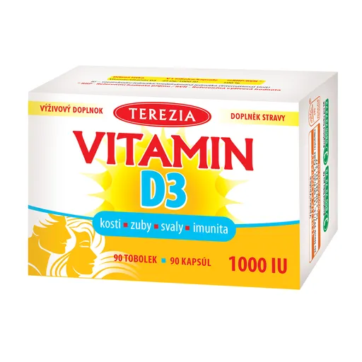 Terezia Vitamín D3 1000 IU 90 tabliet