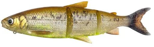 Savage gear gumová nástraha 3d line thru whitefish moderate sinking brown chartreuse - 36 cm 478 g