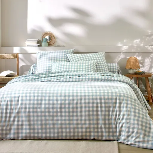 Posteľná bavlnená bielizeň Lou s kockovaným vzorom