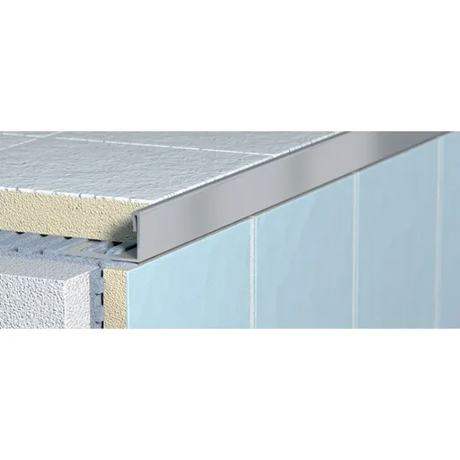 Lišta ukončovací "L" Havos lesk, nerez, dĺžka 300 cm, výška hrany 10 mm, NRZ10300