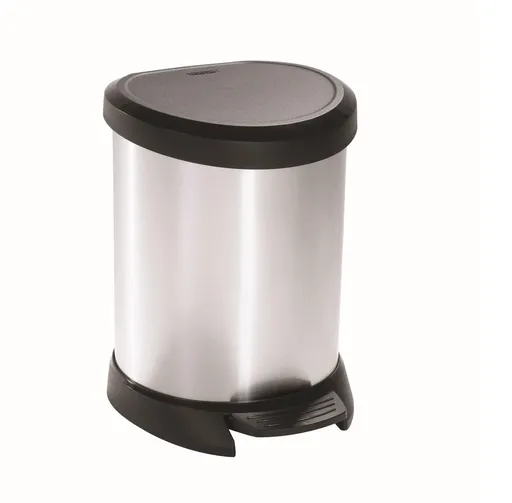 CURVER Odpadkový kôš DECO BIN 5l | strieborná