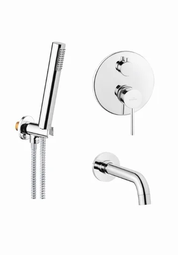 INVENA - Vaňová batéria, podomietková, 2-F, DAFNI BS-88-W01-A