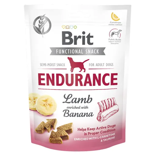 BRIT Care Functional Snack Endurance Lamb s jahňacím a banánom pre psov 150 g