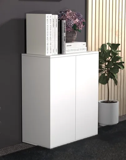 VCM Skříňka Dalosa 2-komorová, bílá