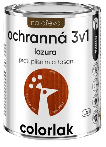 S 1024 LUSONOL PROTECT - Ochranná tenkovrstvá lazúra 3v1 (C0013 - smrek, 2,5 L)
