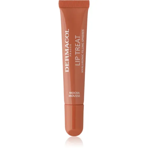 Dermacol Lip Treat hydratačný lesk na pery odtieň 8 Mocha Mousse (Caramel Toffee) 10 ml