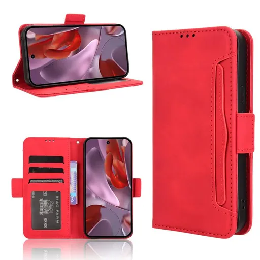 SLOT Peňaženkový obal pre Google Pixel 9a červený