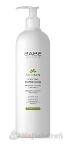 BABÉ AKNÉ Hĺbkovo čistiaci gél Purifying Cleansing gél 400ml