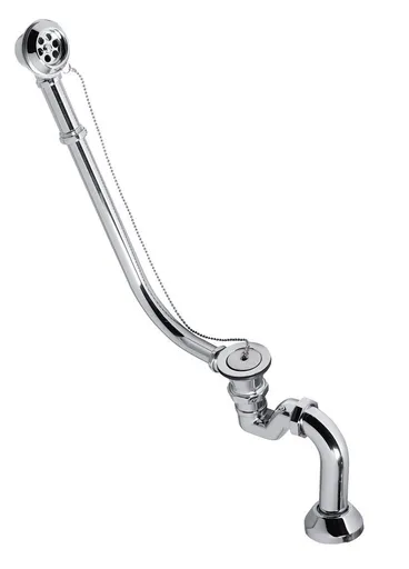 Polysan Retro Kúpeľňová súprava na vonkajšiu inštaláciu - reťaz, vrátane sifónu, chróm 71689