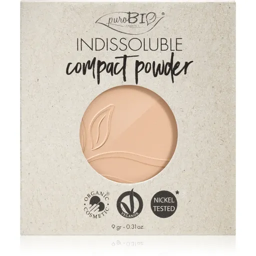 puroBIO Cosmetics Indissouble kompaktný púder náhradná náplň odtieň 02 9 g