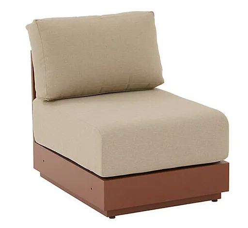 Hliníkové kreslo stredové MADRID (mahagón)