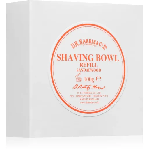 D.R. Harris Shawing Bowl Refill mydlo na holenie náhradná náplň Sandalwood 100 g
