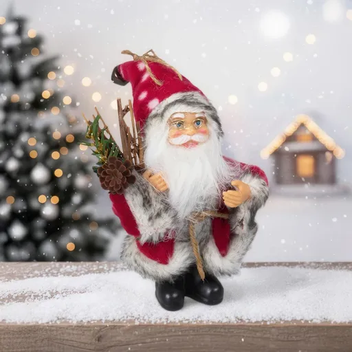 PM Euro-Trading Vánoční ozdoba Santa stojící